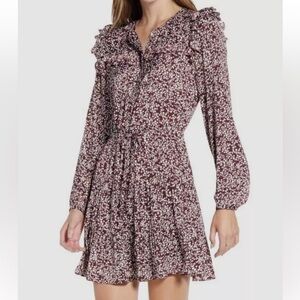 REBECCA MINKOFF Selandra Ditsy Floral Ruffle Detail
Mini Dress